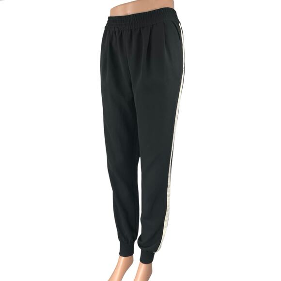 Joie Women Black White High Waisted Pull On Athletic Jogger Sweat Pants Size XS - Picture 1 of 6